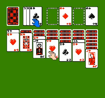 Solitaire (USA) (Unl) screen shot game playing